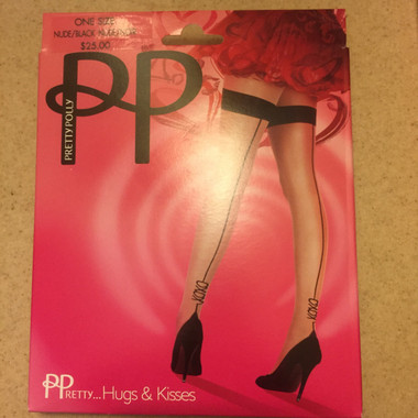 Hugs and Kisses Tights in Nude and Black