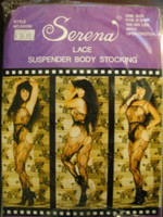 Lace Suspender Body Stocking- Serena