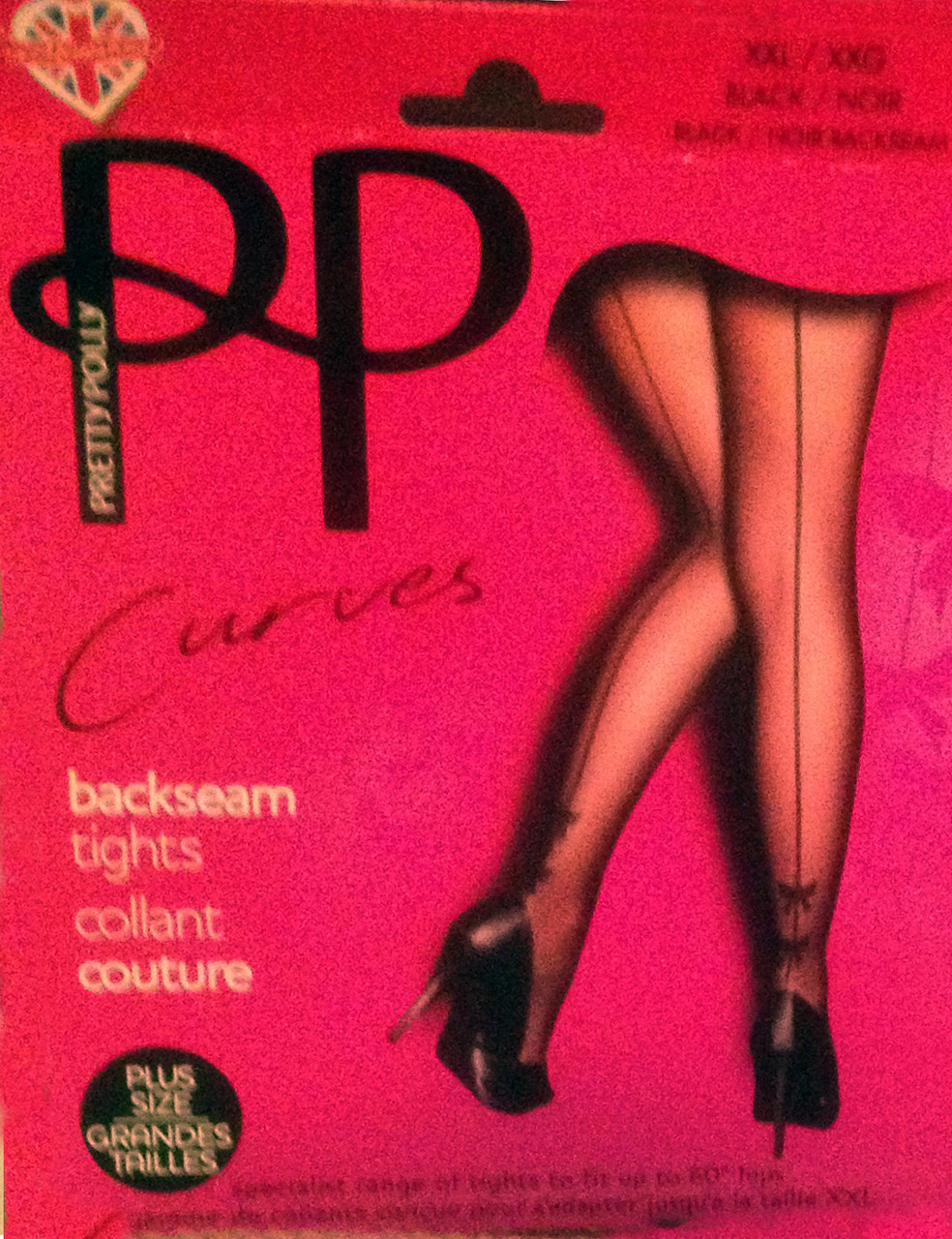 Pretty Polly BackSeam Tights with Bows-Plus Size SceneWear