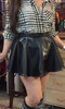 Our 15 " Swing Skirt in Black Pleather