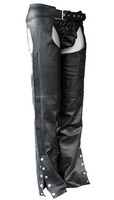 Men's Buckle Top Leather Chaps