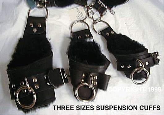 Size 1, 2 and 3  Ergonomic / Suspension Cuffs.. ( 1 for most women's Wrists, 2 for large wrists and small ankles, 3 is the largest size)