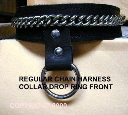 Harness Collar with Chain and  One O-Ring  Dropped in Front