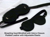Regular Blindfold lined with Shearling, with leather straps
"Andrea" Blindfold in all leather, with adjustable Elastic straps