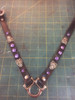 V-Harness Neckpiece with Flourishes and graduated Purple Stones