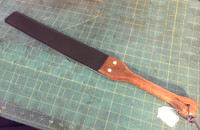 2.5" Slapper with Wooden Handle ( Corian is most likely not available for a handle this large)