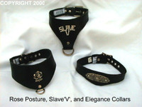 Slave name, Rose Posture, Oval Filigree Collars