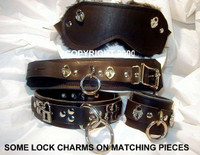Lock Charm / Lock And Key Collars, Matching Blindfolds, etc.