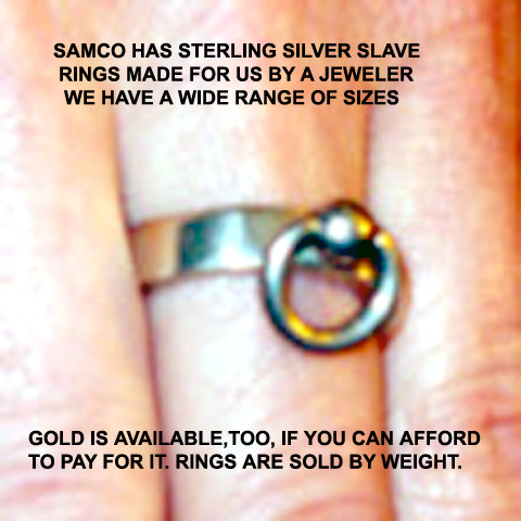 Slave Rings in Solid Sterling Silver Priced by weight