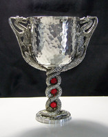 Ancient Dragon Hammered Goblet