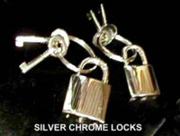 Silver Chrome Locks ( keyed alike), Two sizes