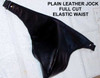 Plain Leather Full Cut Jock is $35