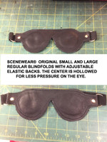 Regular size and Larger Size Lighter Leather Blindfolds