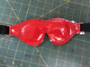 Andrea Blindfold in Red PVC