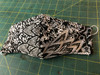 Summer Weight Black and White Paisley Stretch Knit, shown in Medium