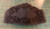 Evening Mask #1 - Black Beading on Black Cotton.. we can make more of these Evening Mask #1 - Black Beading on Black Cotton.. we can make more of these