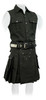 Black Leather Kilt, Priced by size... check on current pricing
