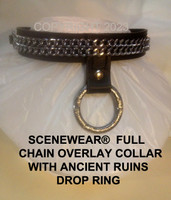 Full Chain Overlay Collar with Ancient Ruins Drop Ring