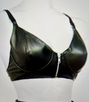 Leather Padded Bra