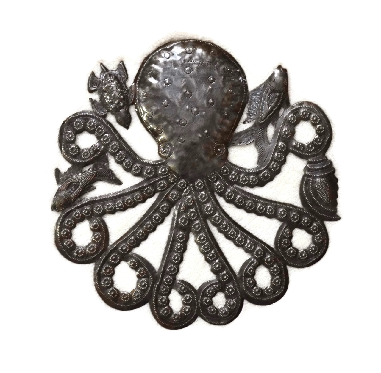 octopus haiti metal wall