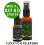 Save $5 on Baggage Buster Flower Essence Kits, containing clearing and releasing Baggage Buster flower remedy and energy clearing flower essence spray