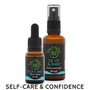 Up, Up & Away Flower Essence Kit, consisting of confidence-boosting Up, Up & Away flower remedy and flower essence spray