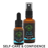 Up, Up & Away Flower Essence Kit, consisting of confidence-boosting Up, Up & Away flower remedy and flower essence spray