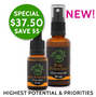 Save $5 on NEW Pure Potential flower essence and mist kit, to help you align your actions and intentions with your long-term goals and set yourself up for success