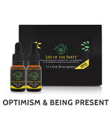 Life of the Party Flower Essence Kit to promote positivity, optimism and mindfulness