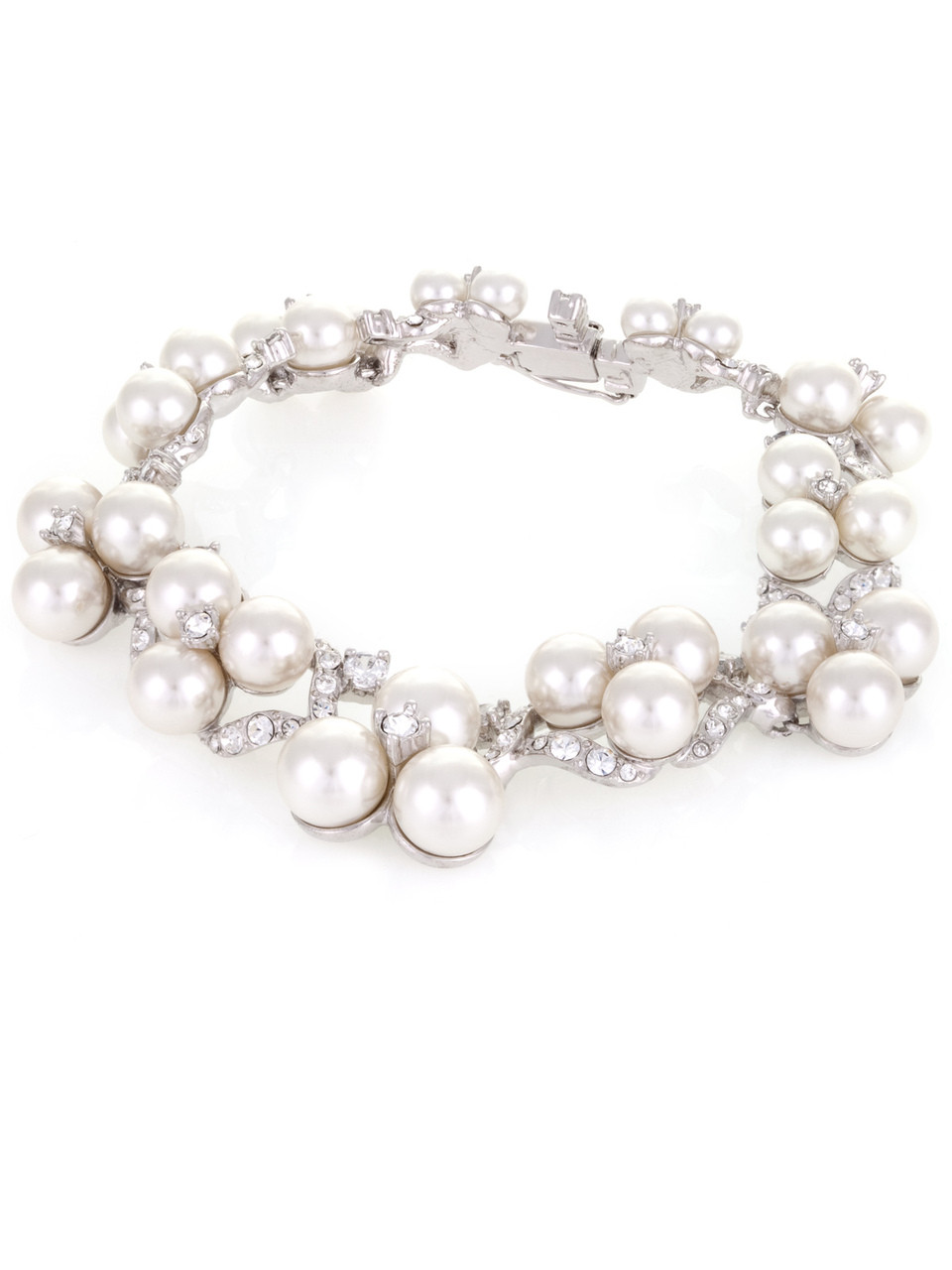 Pearl Cluster Bracelet, Designer Inspired Bridal Jewelry & Wedding ...
