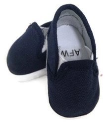 Canvas Slip On Shoes-Navy