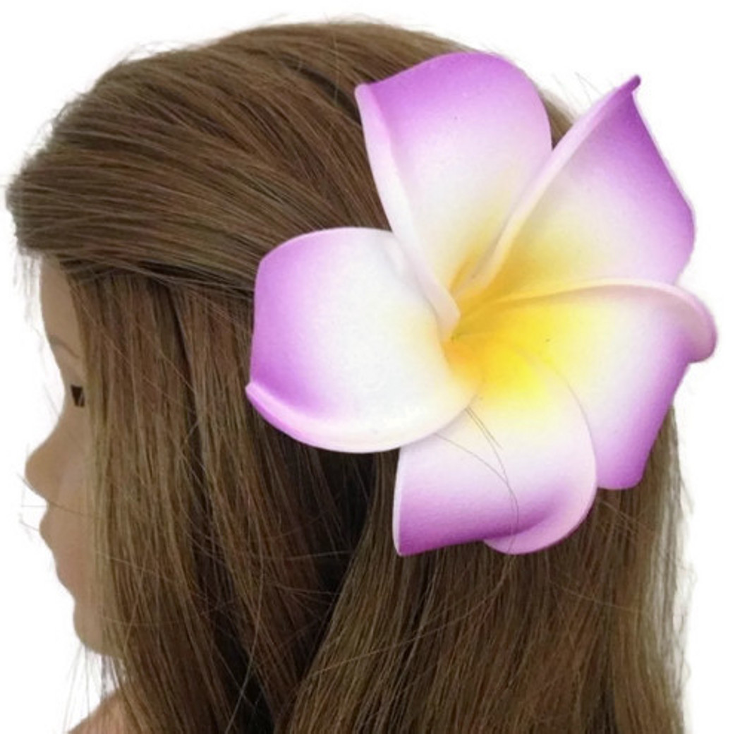 Royal Blue Tropical Hawaiian Flower Fancy Dress Hawaiian Hair Clip Accessory