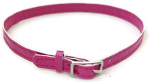 Belt with Silver Buckle-Pink