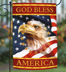God Bless America Garden Flag