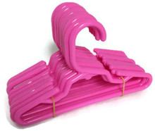 12 Plastic Hangers-Pink for Wellie Wishers Dolls 