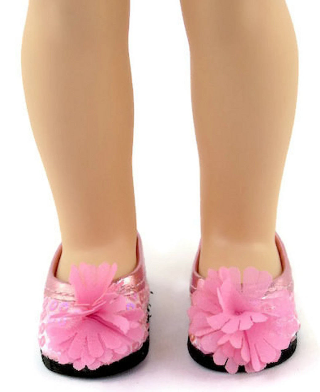 Dori/'s Doll Boutique 2 pack Shiny Dress Shoes-White and Black for 14 inch Girl
