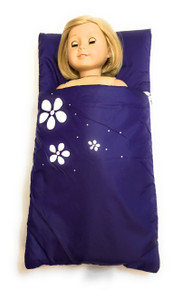 Sleeping Bag with Flowers-Purple