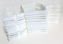 Hanger-White Plastic Outfit 2 Dozen