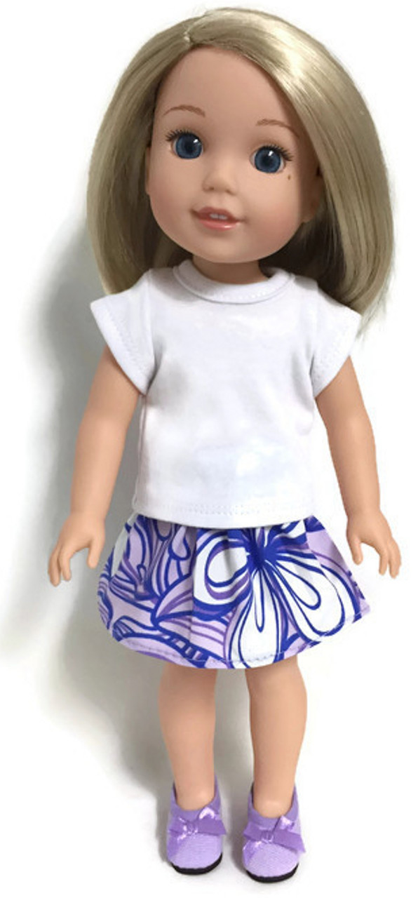 Welie Wisher Doll Skirt and Top Hand Knitted 
