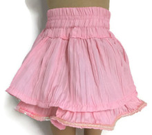 Ruffled Skirt with Sequin Hem-Pink