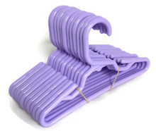 12 Plastic Hangers-Lavender for Wellie Wishers Dolls 
