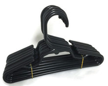 Hangers-Black Plastic 1 Dozen