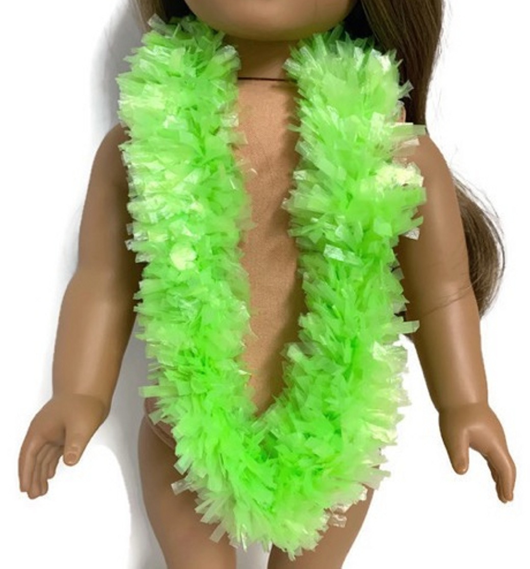 Hawaiian Garland LeiLime Green Dori's Doll Boutique