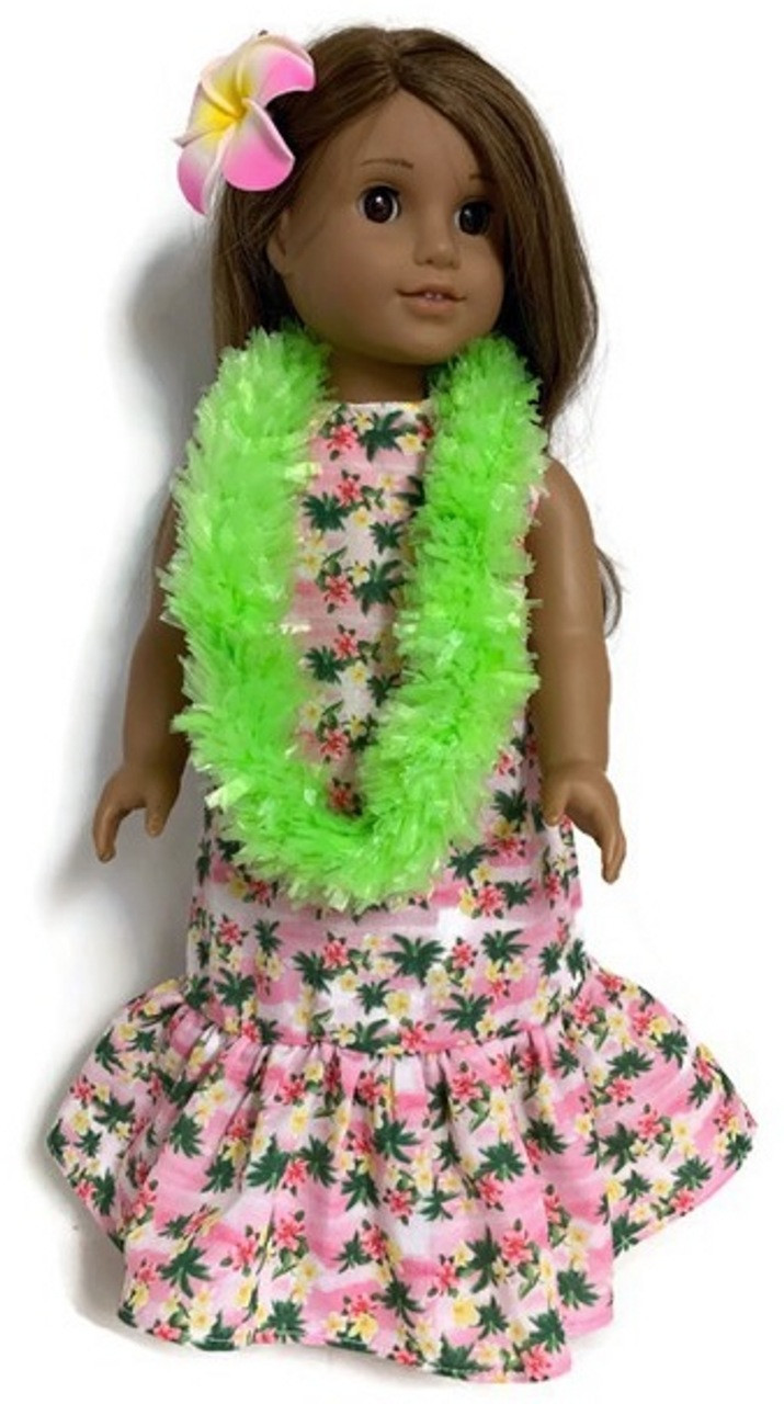 Green and Orange Garland Leis for 18 inch American Girl Dolls Dori/'s Doll Boutique Red Doris Doll Boutique Purple