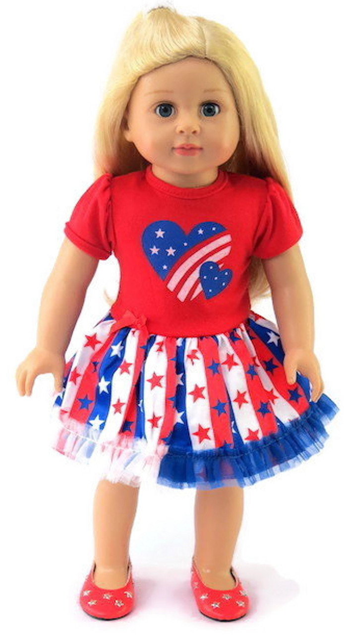 18/" Doll Patriotic Flag Sunglasses fits 18/" Dolls Red White Blue Flag Sunglasses