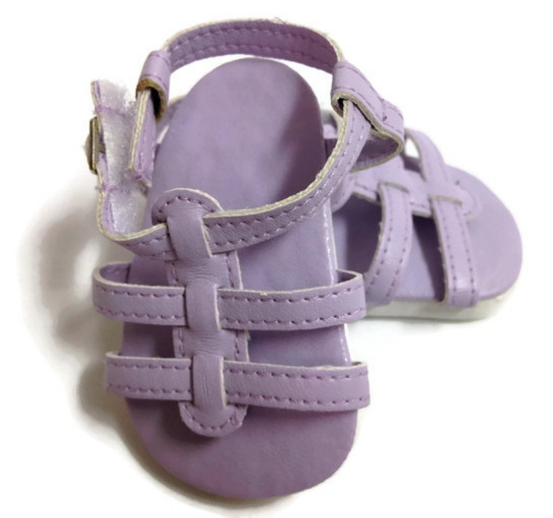 lavender strappy sandals