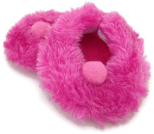 3 pair of Fuzzy Slippers-Hot Pink
