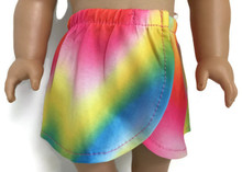 3 Wraps Around Skirt-Rainbow