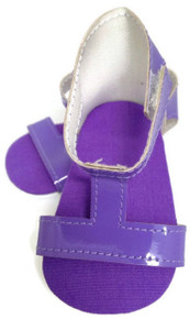 3 pair of T-Strap Sandals-Purple