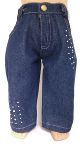3 pairs of Denim Jeans with Rhinestones